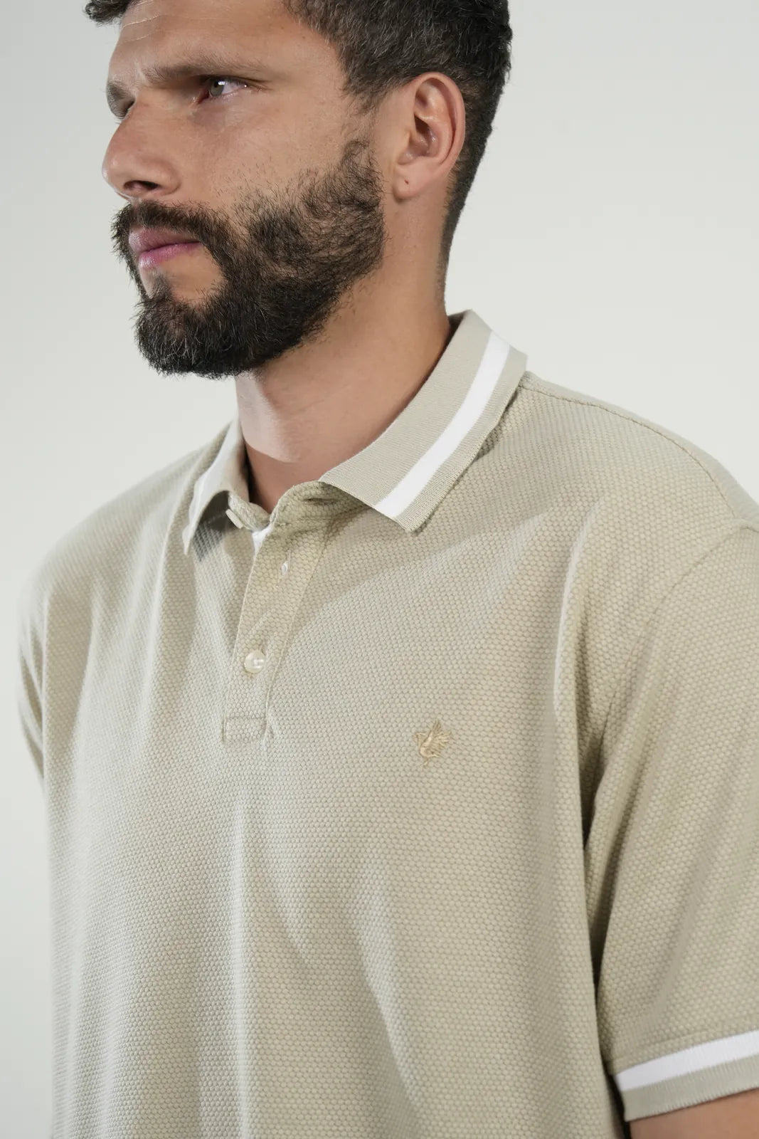 Polo Beige Textured Classic