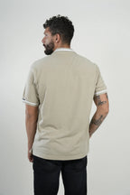 Polo Beige Textured Classic