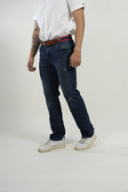Jean Dark Blue Distressed