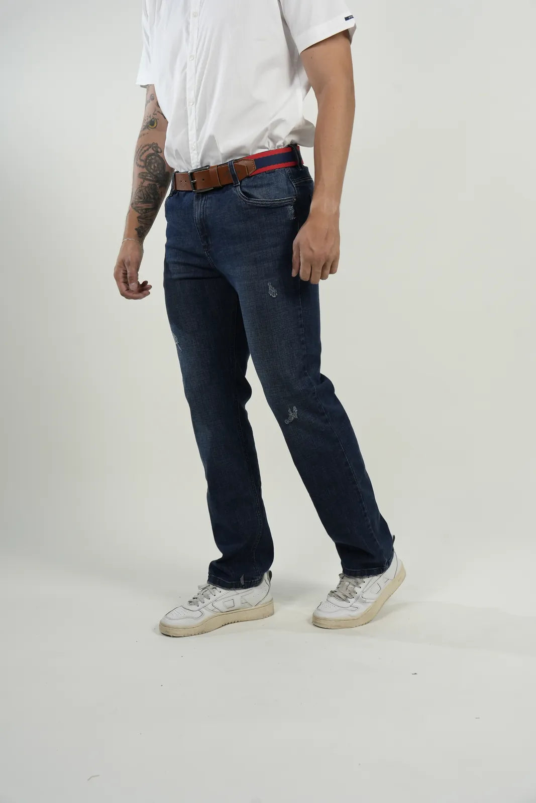 Jean Dark Blue Distressed