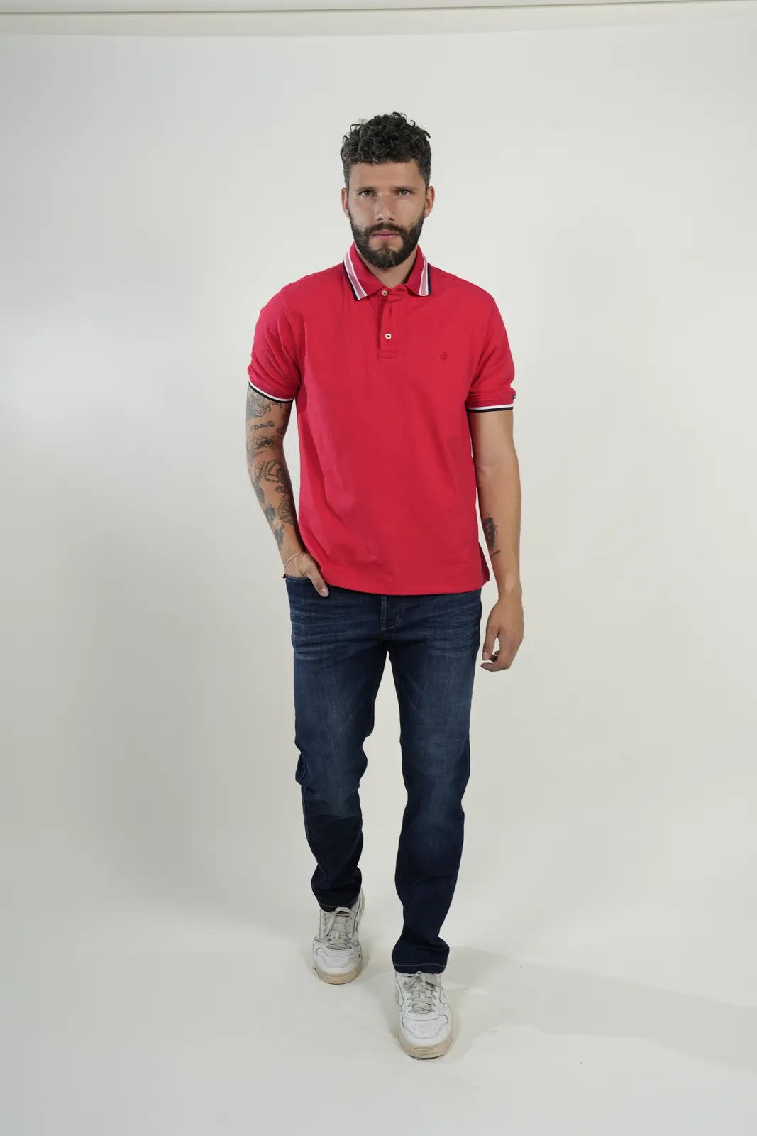 Polo Red Contrast Classic ** arreglar