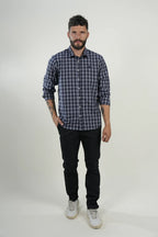 Camisa Navy Check Classic