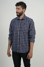 Camisa Navy Check Classic