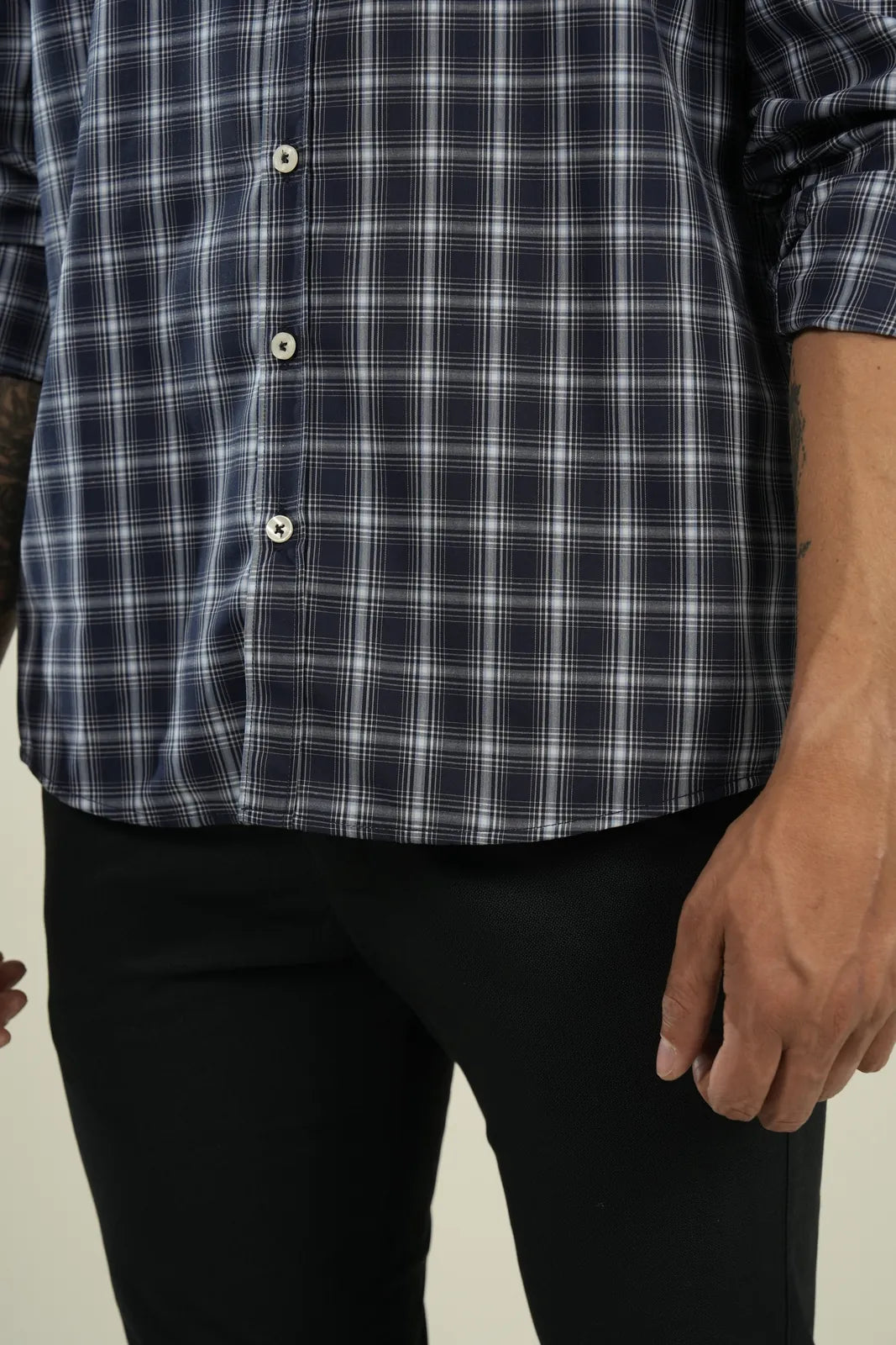 Camisa Navy Check Classic