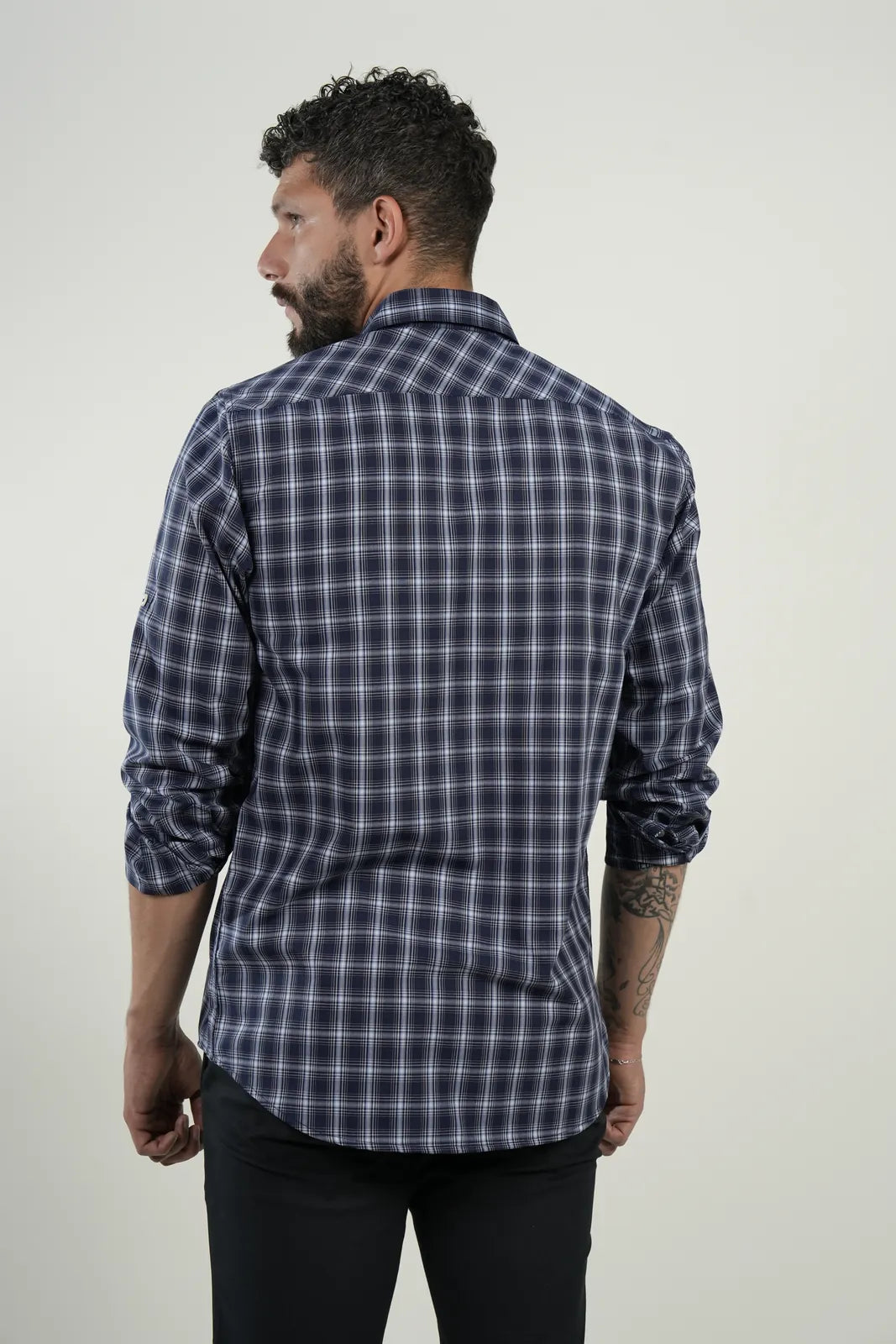 Camisa Navy Check Classic