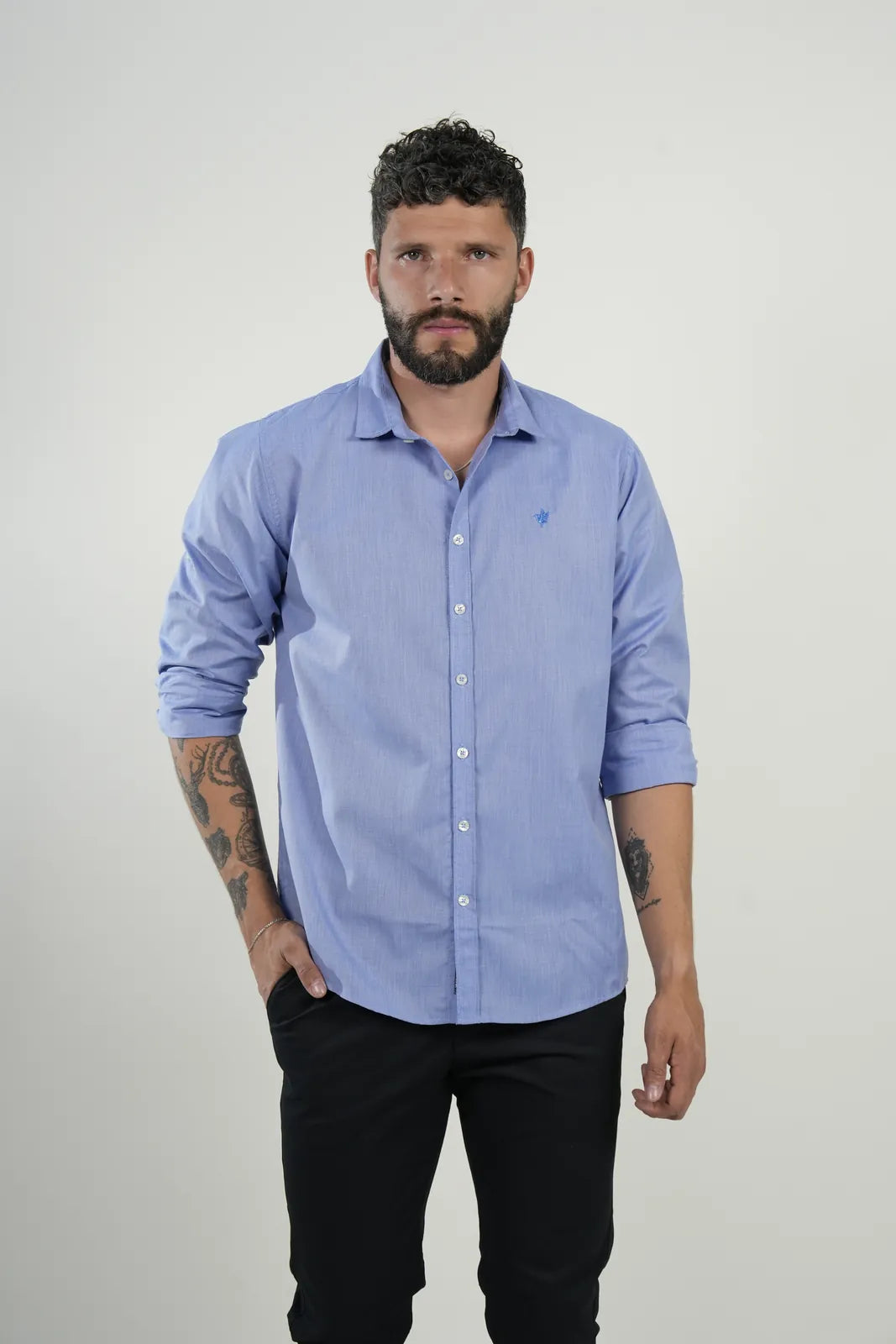 Camisa Blue Soft Texture
