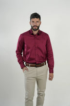 Camisa Burgundy Satin