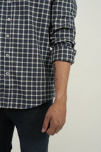 Camisa Navy Check Modern