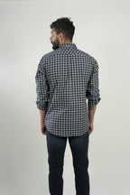 Camisa Navy Check Modern