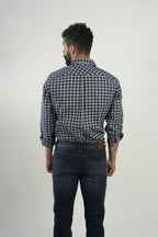 Camisa Navy Check Modern