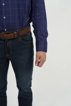 Camisa Navy Windowpane