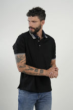 Polo Black Contrast Trim