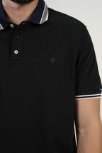 Polo Black Contrast Trim