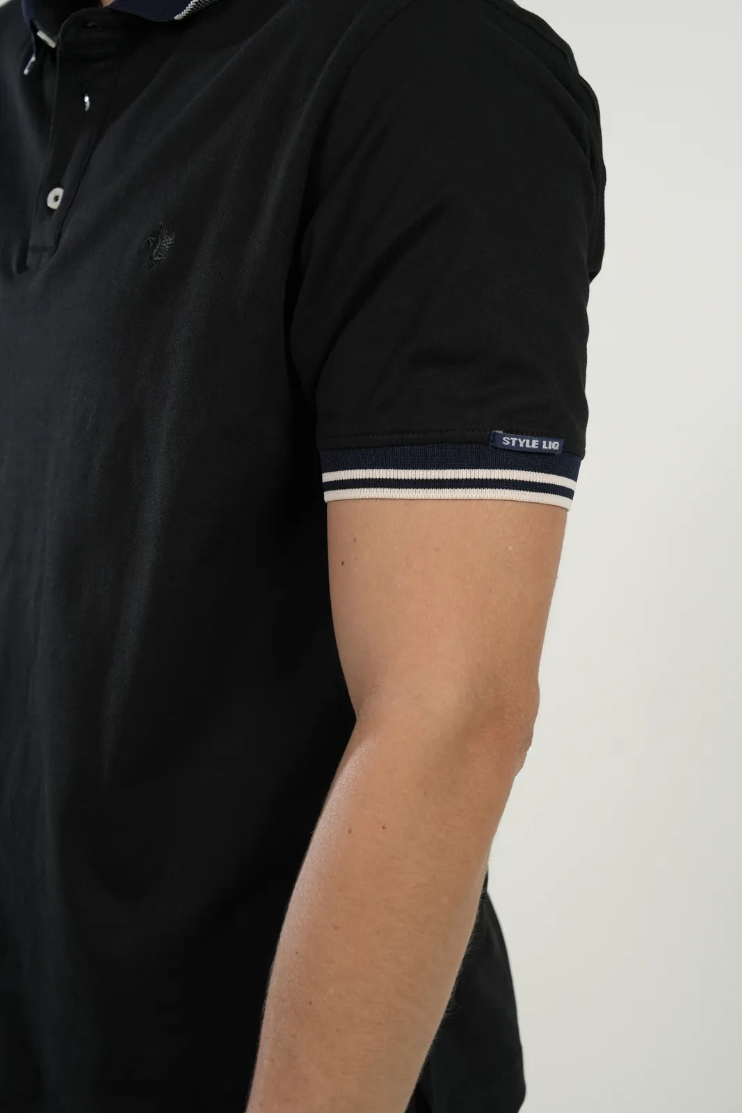 Polo Black Contrast Trim