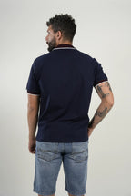 Polo Navy Bordeaux Trim