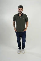 Polo Olive Stripe Classic