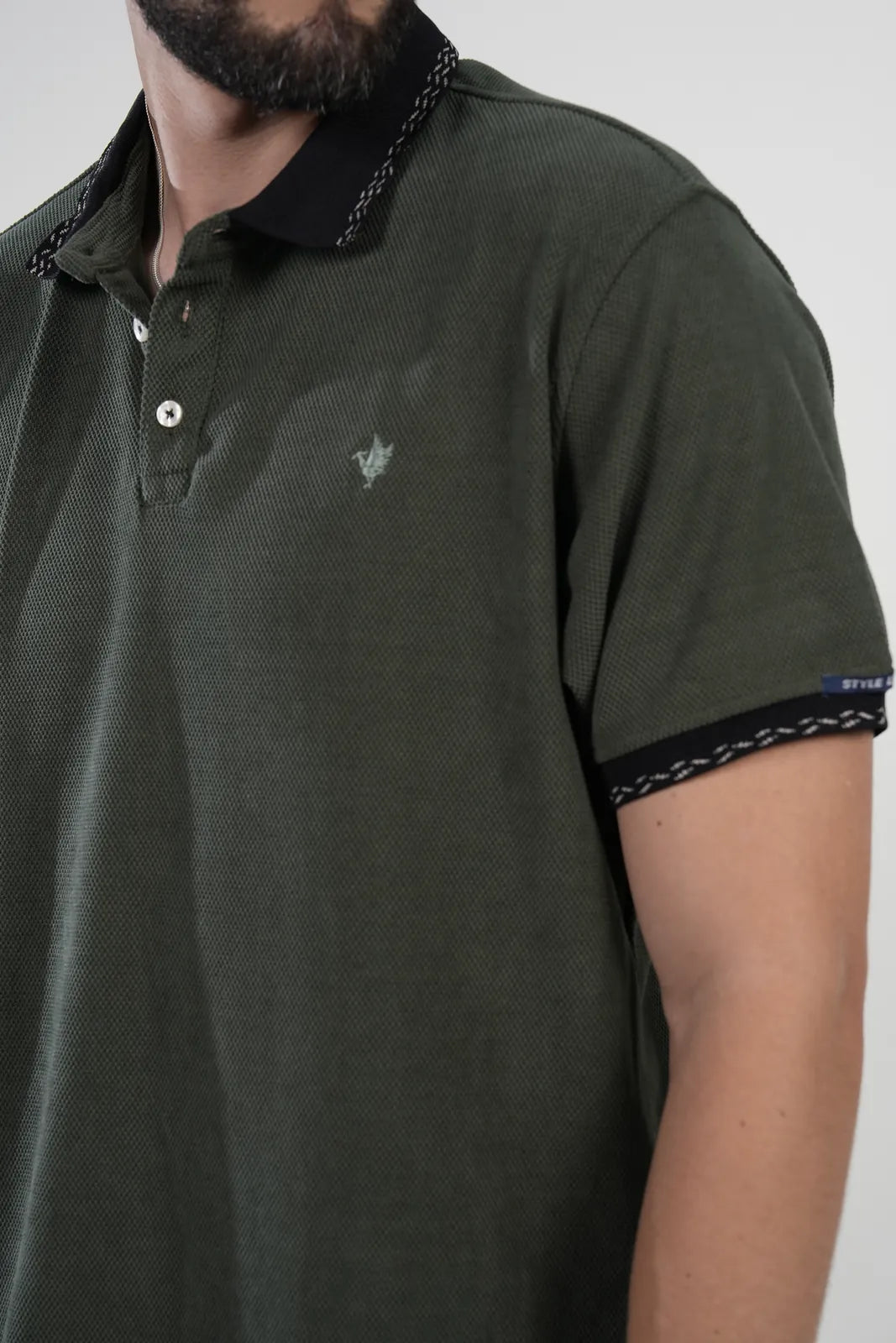 Polo Olive Stripe Classic