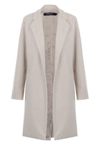 abrigo para mujer manga larga beige