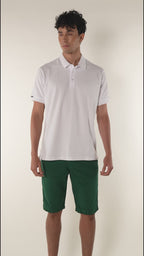 Camiseta tipo polo para hombre color blanco