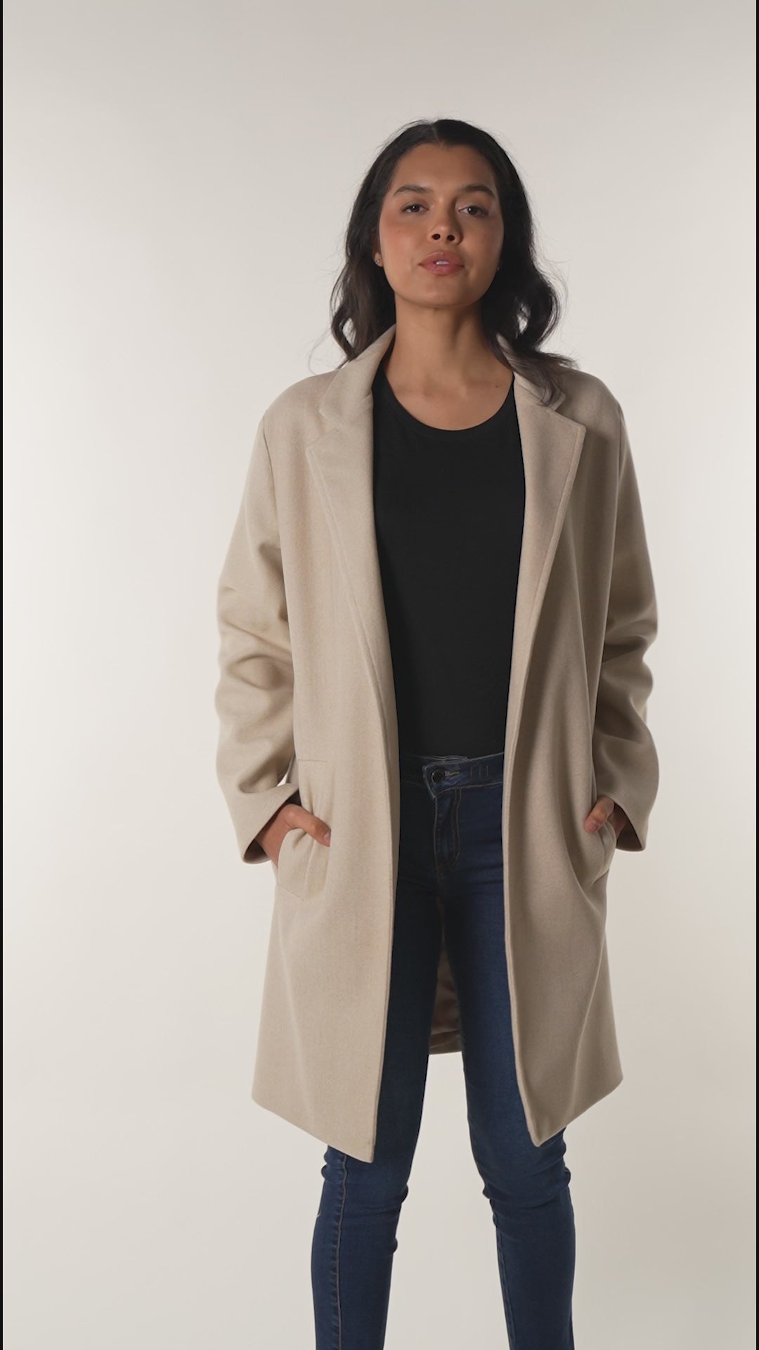 abrigo beige mujer de invierno para mujerr 